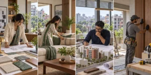 Interior Designer vs Decorator vs Architect vs Contractor