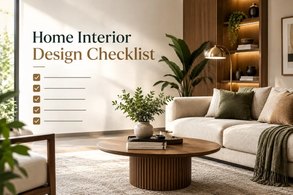 Complete Home Interior Design Checklist